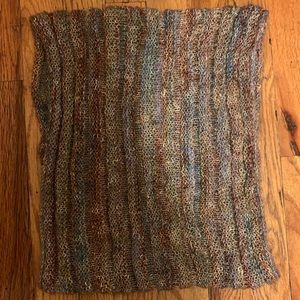 Hand knit cowl style scarf/ neck warmer